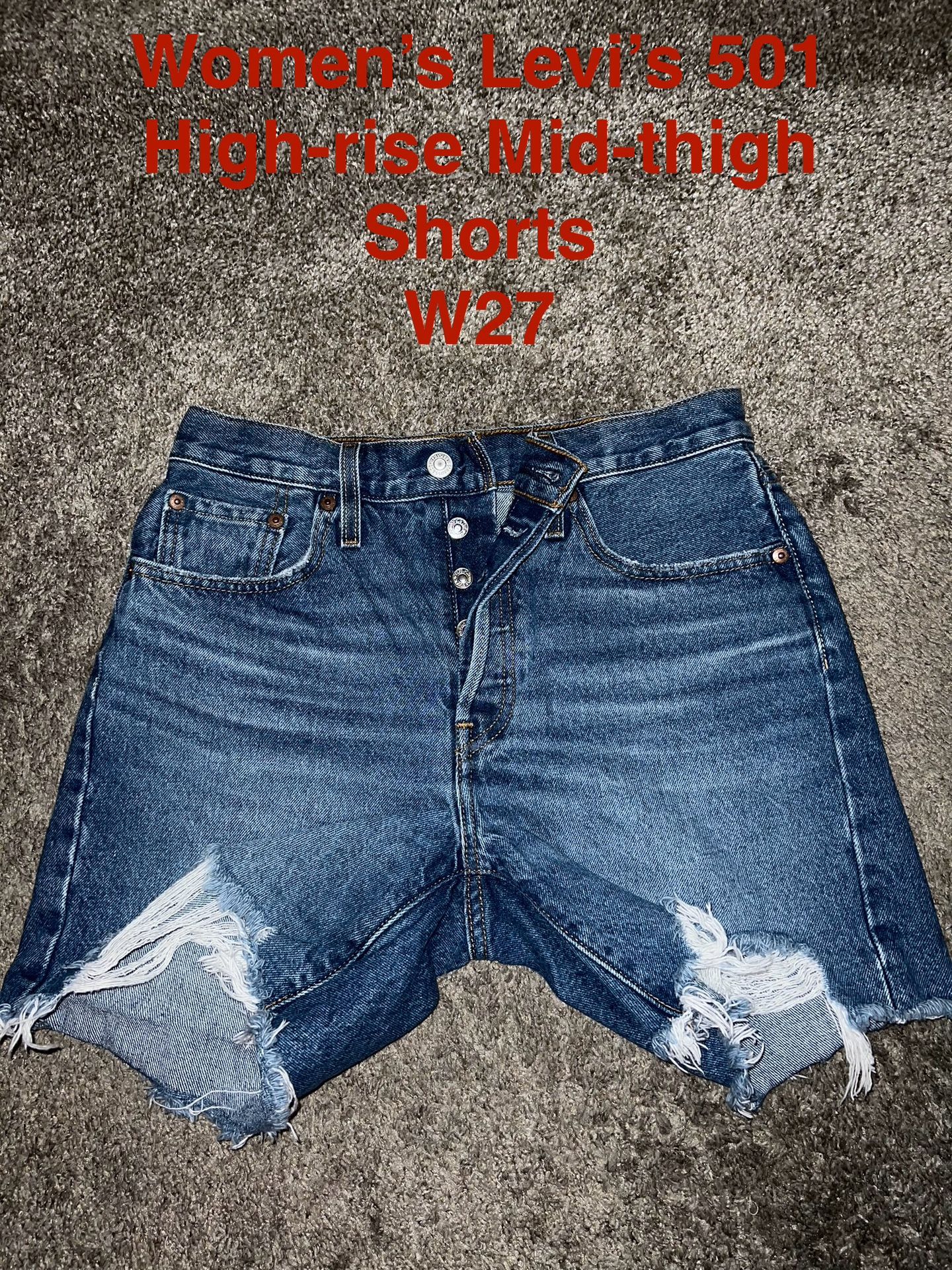 Women’s Levi’s 501 High-rise Mid-thigh Shorts W27