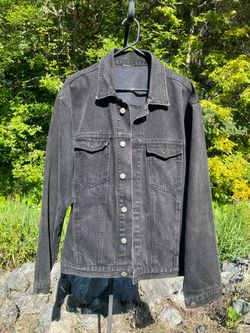 Bon Jour men’s black jean jacket