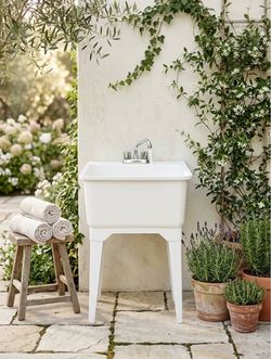 Plastic patio utility sink
