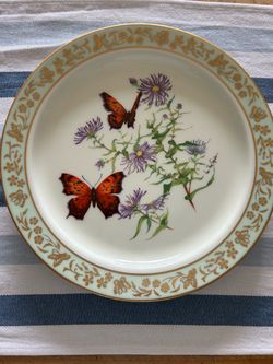 Vintage Lenox Butterflies & Flowers Collector Plate – Limited Edition