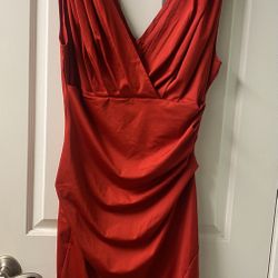 Dress , Red Size Large