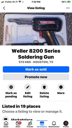 Welles 8200 Series Sodering Gun