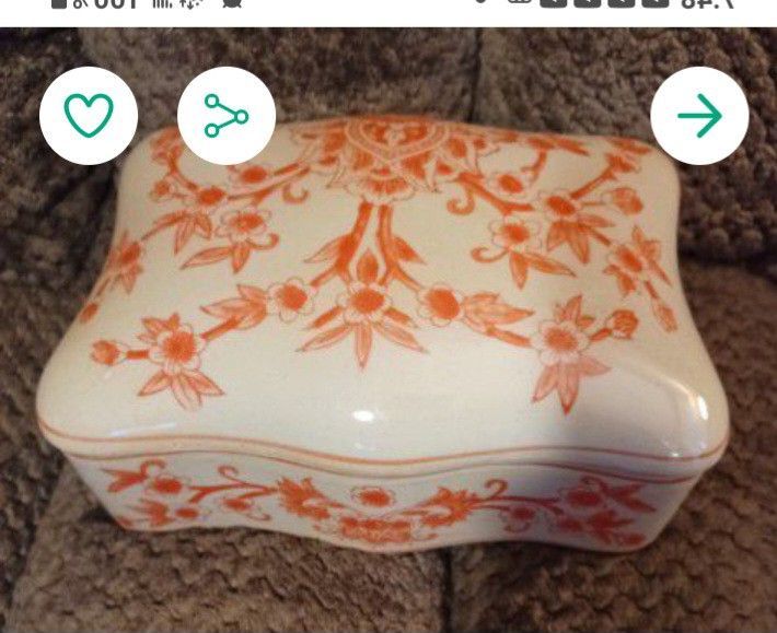 Pretty Ceramic Covered Dish