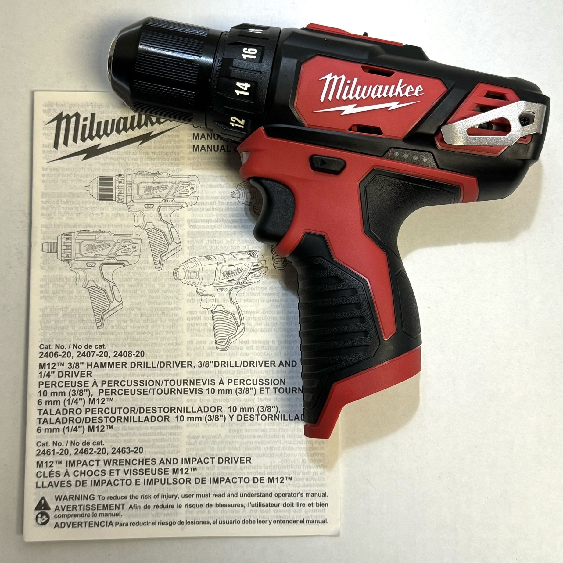 Milwaukee M12 3/8” Drill/Driver (Tool Only)