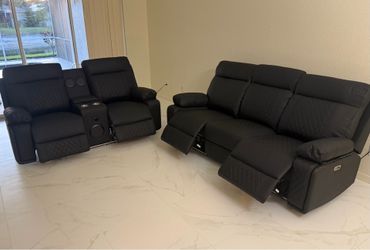 Brand New Reclining Sofa and Loveseat / Sofa y loveseat Reclinables Nuevos a Estrenar … Fast delivery 🚚