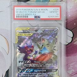 PSA 10 Mega Sableye and Tyranitar GX 226 Pokemon Card