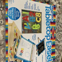 Melissa & Doug Double-Sided Magnetic Tabletop Easel- Like New
