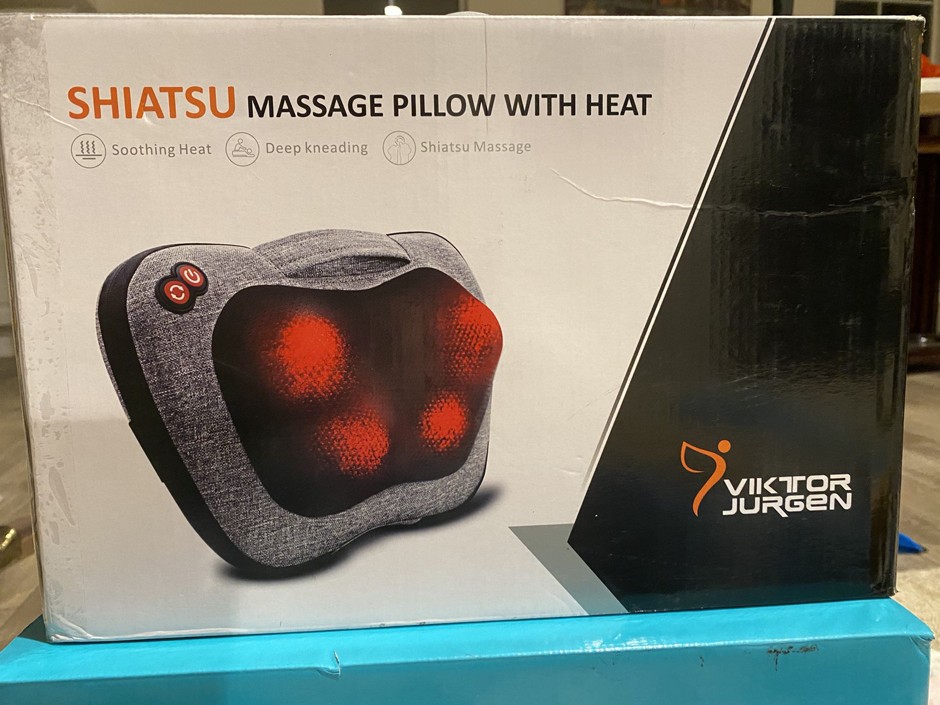 VIKTOR JURGEN Back Massager, Neck Massager with Heat, Massage Pillow Gifts  for Men & Women, Electric Shiatsu Back Massager, Deep Kneading Shoulder Mas  for Sale in Chino, CA - OfferUp