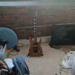 Electric Jackson Guitar With Fender Amp