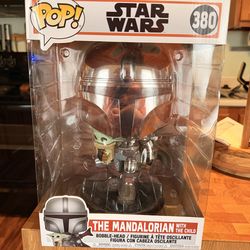 The mandalorian with the child large funko pop #380
