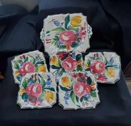 Vintage Italy Square Plates