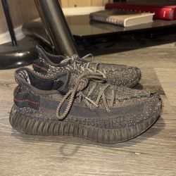 Adidas Yeezy Boost 350 V2 Black Red Sneakers Size 6  