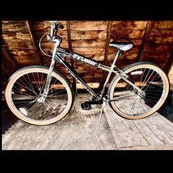 Black Chrome and chrome Thruster 29in BMX Bike