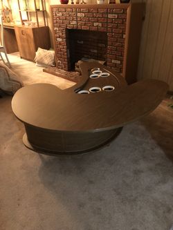 1963 A.H Stock Vintage bar server kidney coffee table for Sale in Miami FL OfferUp