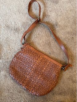 Bundle of Leather and wicker cross body bags