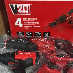 Crasftman 20v 4 Pcs Tool Set 