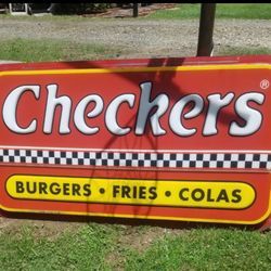 OLD CHECKERS SIGN
