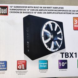 300 Watt 10 Inch Subwoofer With Built In Amp