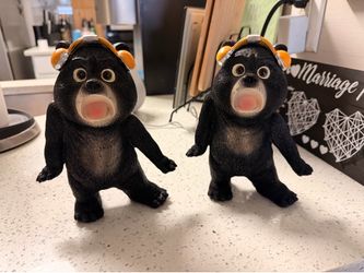 Funny Office Desk Decor, 8 Bear Statues For Book Shelf Decor