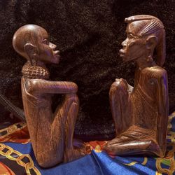 African Sculptures Set