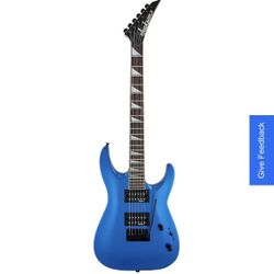 Jackson Dinky JS22 DKA Arch Top Electric Guitar Metallic Blue