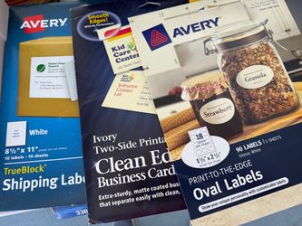 6 packages of labels