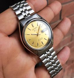 Seiko SKXZ85 Gold dial  1996 Retro Ultra Rare Vintage Automatic 7S26 JDM SS OEM