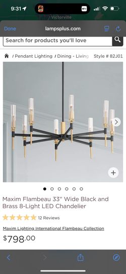 Chandelier & Kitchen Light (moving Sale)