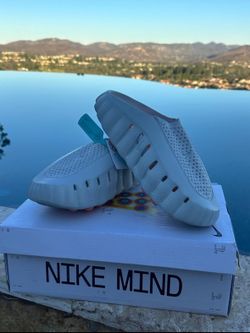 Nike Mind 001 "Light Smoke Grey" Mules - Size 10 - Brand New