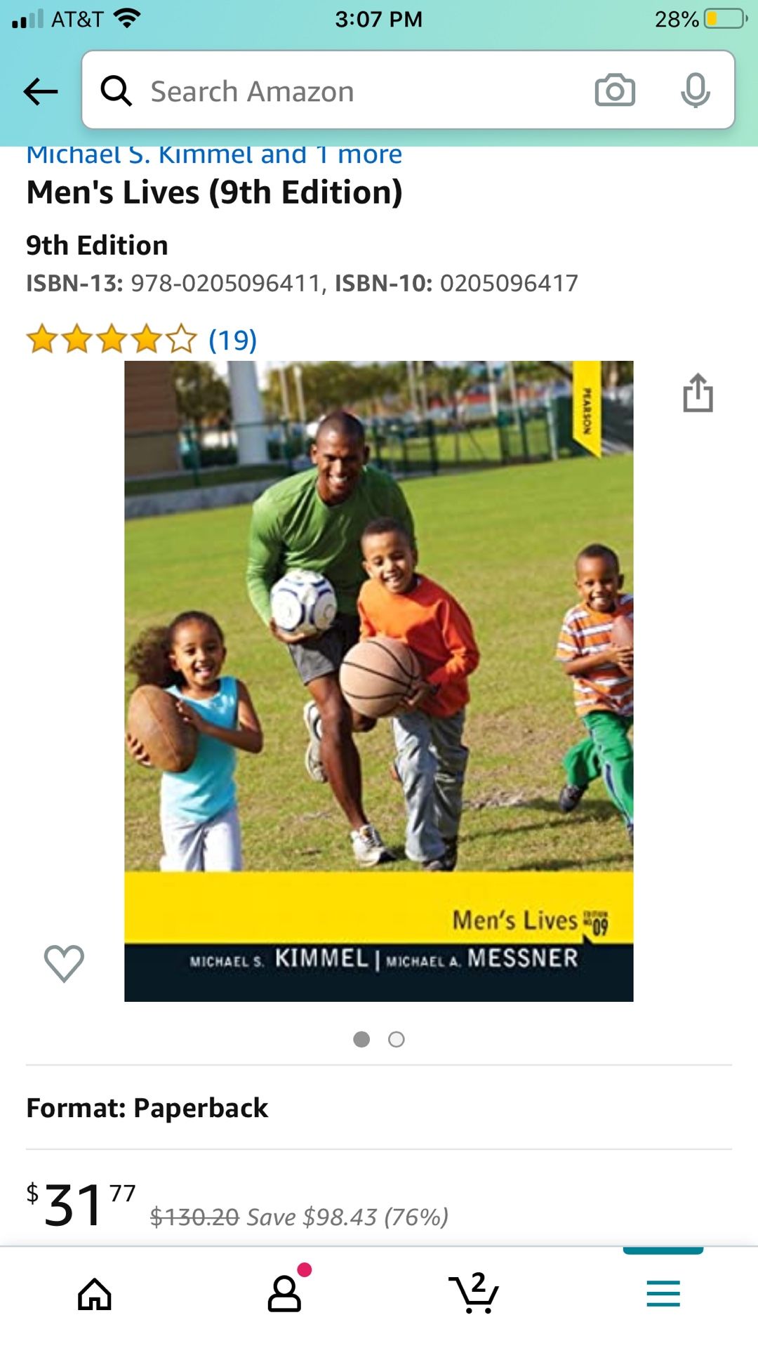 Men’s lives 9th edition