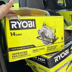 Ryobi CSB135L 14-Amp 7-1/4" Corded Circular Saw with Laser : READ FULLY