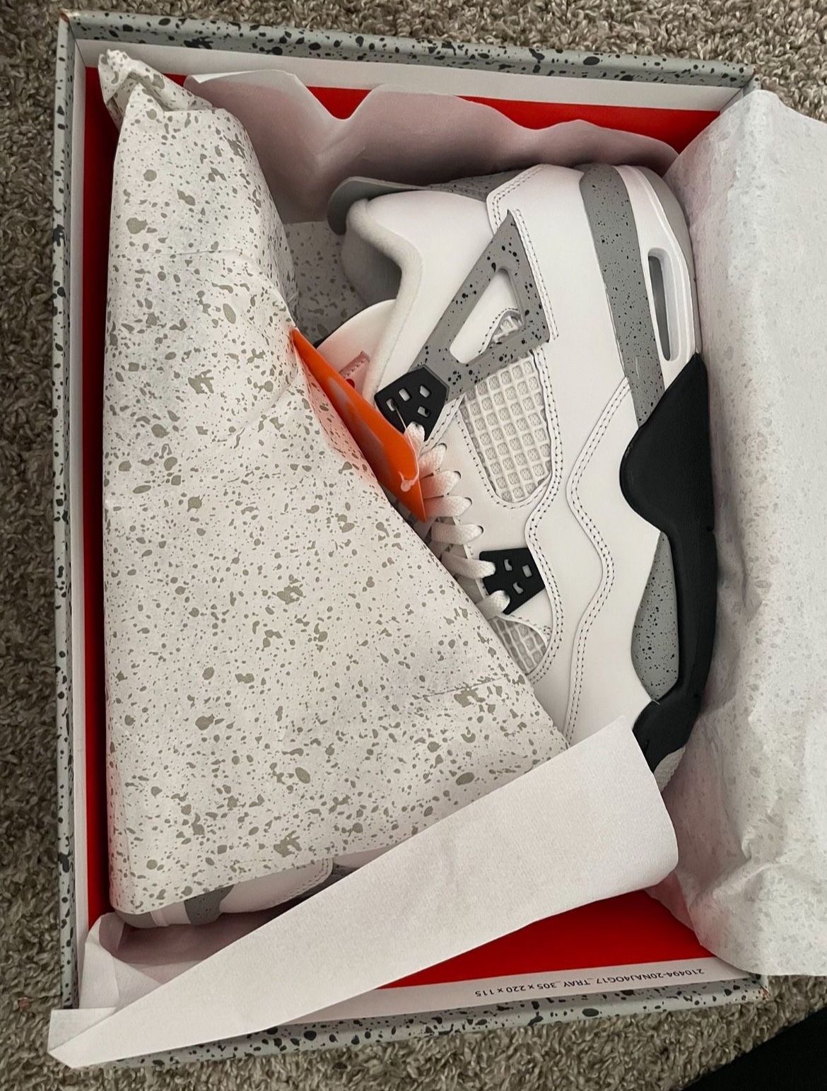 Jordan 4 White Cement 6.5y