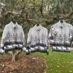 Fleece Zip Up Jacket. Outback Trading Co. $30 Each