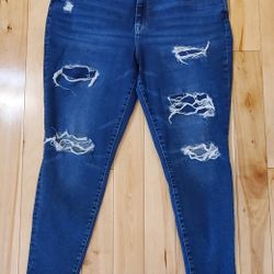 Maurices Womens High-Rise Distressed Jeggings (XL REG)