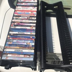 Dvd And Cd Game Tower With Movies Everything Goes For $35 Firm