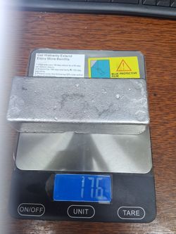 Pure aluminum ingot.