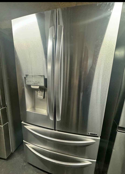 Stainless LG French Door Fridge with Ice Maker