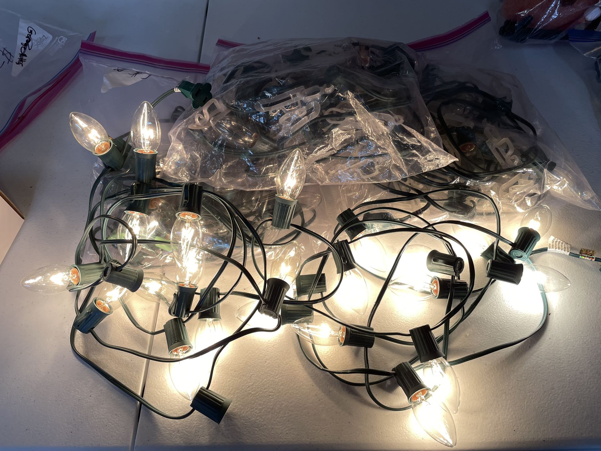 Clear Outdoor Incandescent Christmas Light Sets