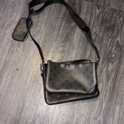 Louis Vuitton Trio Messenger Monogram Eclipse Bag