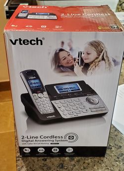 2 line cordless phone w, answering system