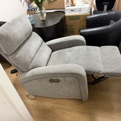 Stellarae Fabric Power Recliner with USB Like NEW