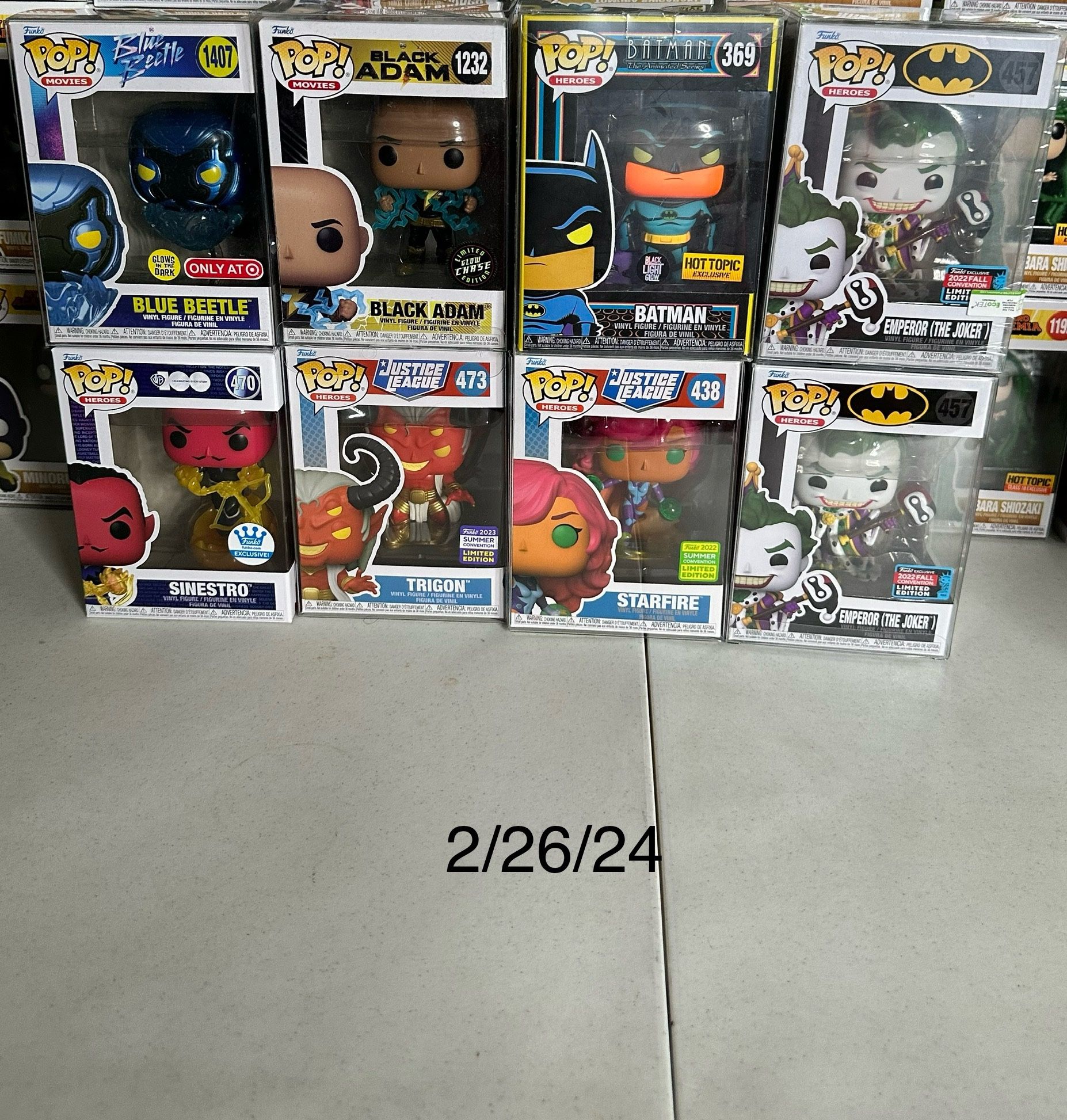 DC Funko Pops 