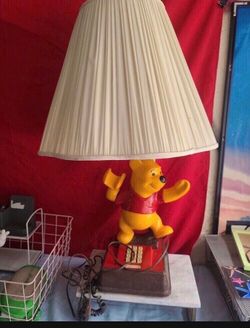 Winnie The Pooh Telephone and Lamp 1976