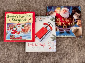Christmas Children’s Hardcover Book Bundle Lot of 3 Santa Stories