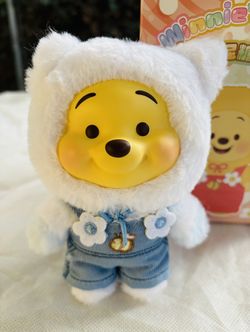 TOP TOY Winnie the Pooh Blind Box Figure – White Bear Outfit – Opened for Photos Only – Rare Cute Collectible