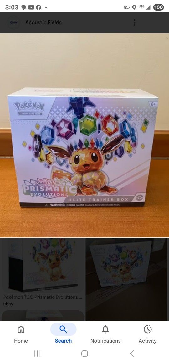 Pokemon Prismatic Evolutions ETB Qty. 1