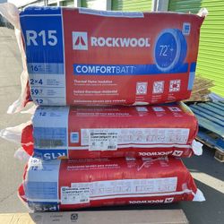 Rockwool Fire Resistant Stone Wool Insulation Batt New