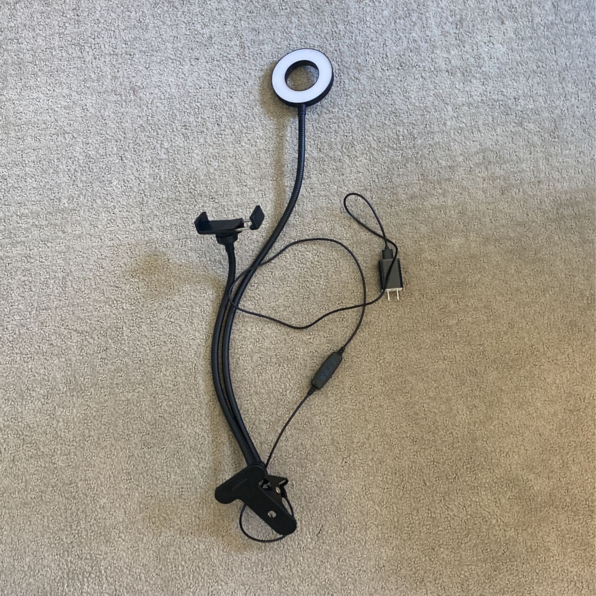 Ring Light Clamp With Phone Holder