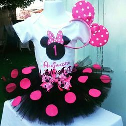 Handmade Minnie Mouse tutu set