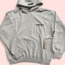 Light Gray Essentials FOG Hoodie (new)